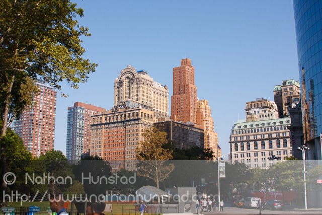 Looking north from Battery Park